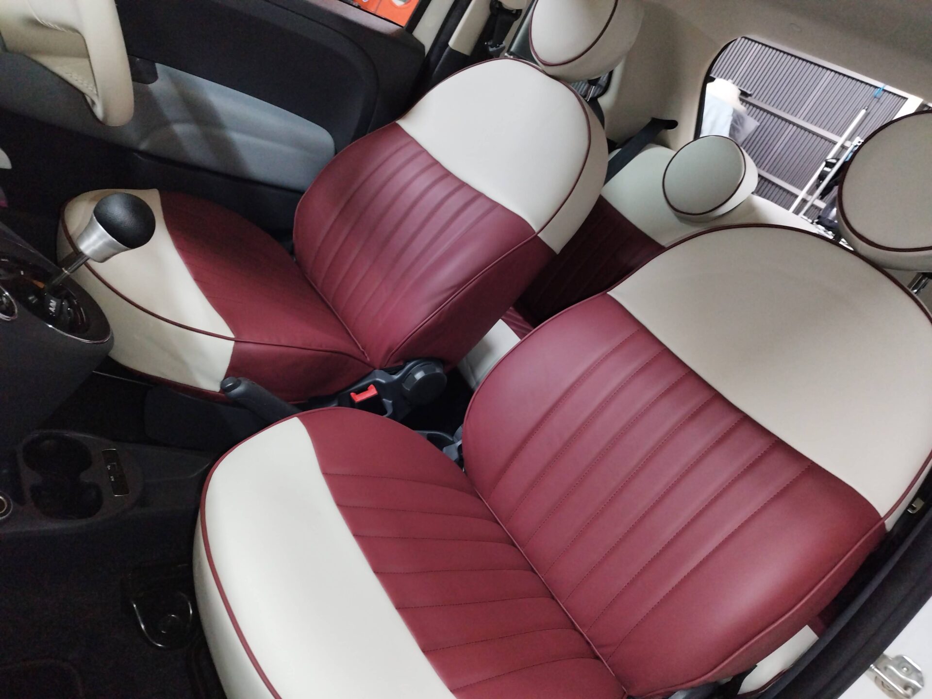 CABANA製 FIAT500シートカバー-