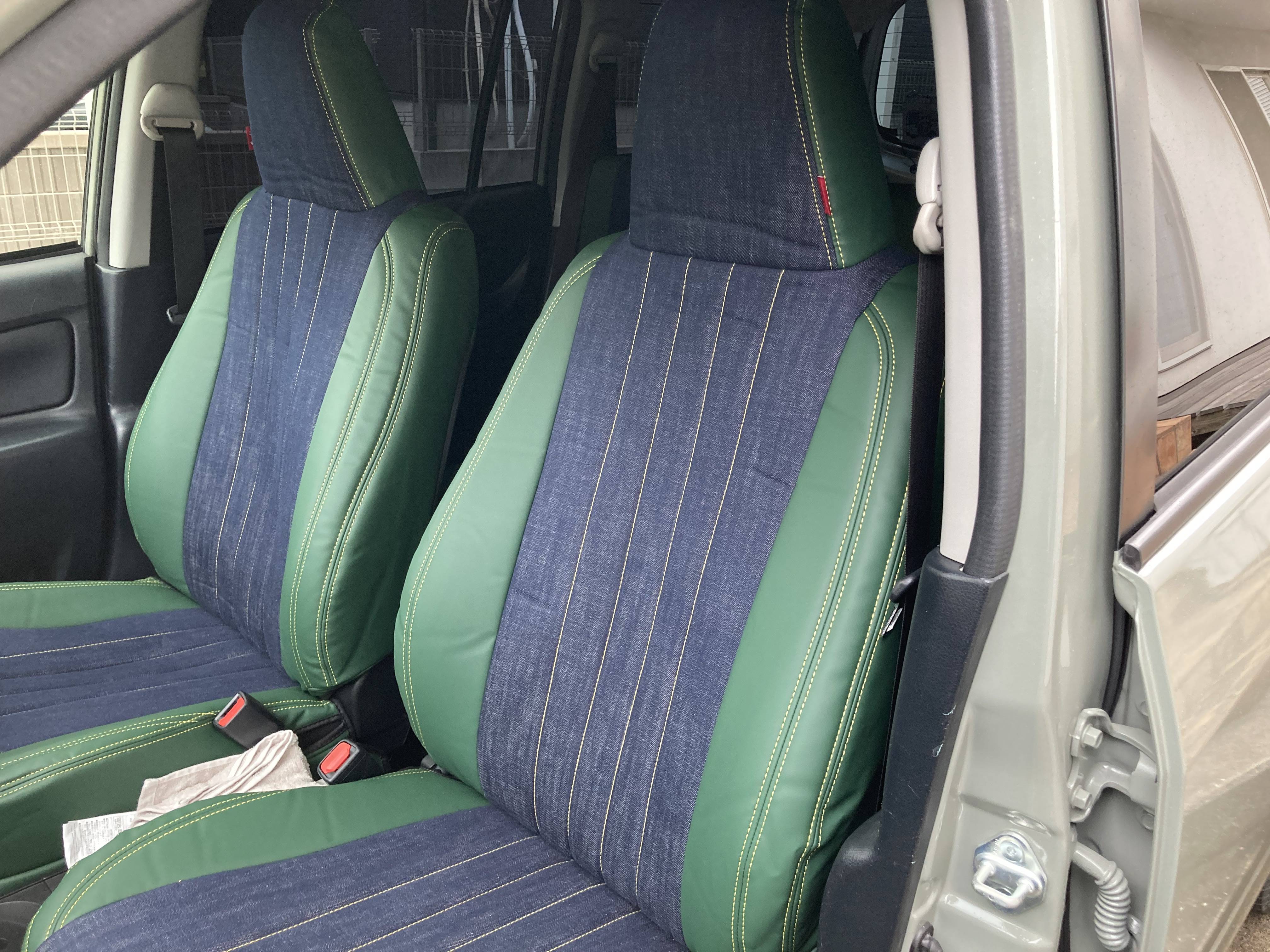 【装着写真】プロボックス Sandiiデニムサンド シートカバー [品番:T0090-04]