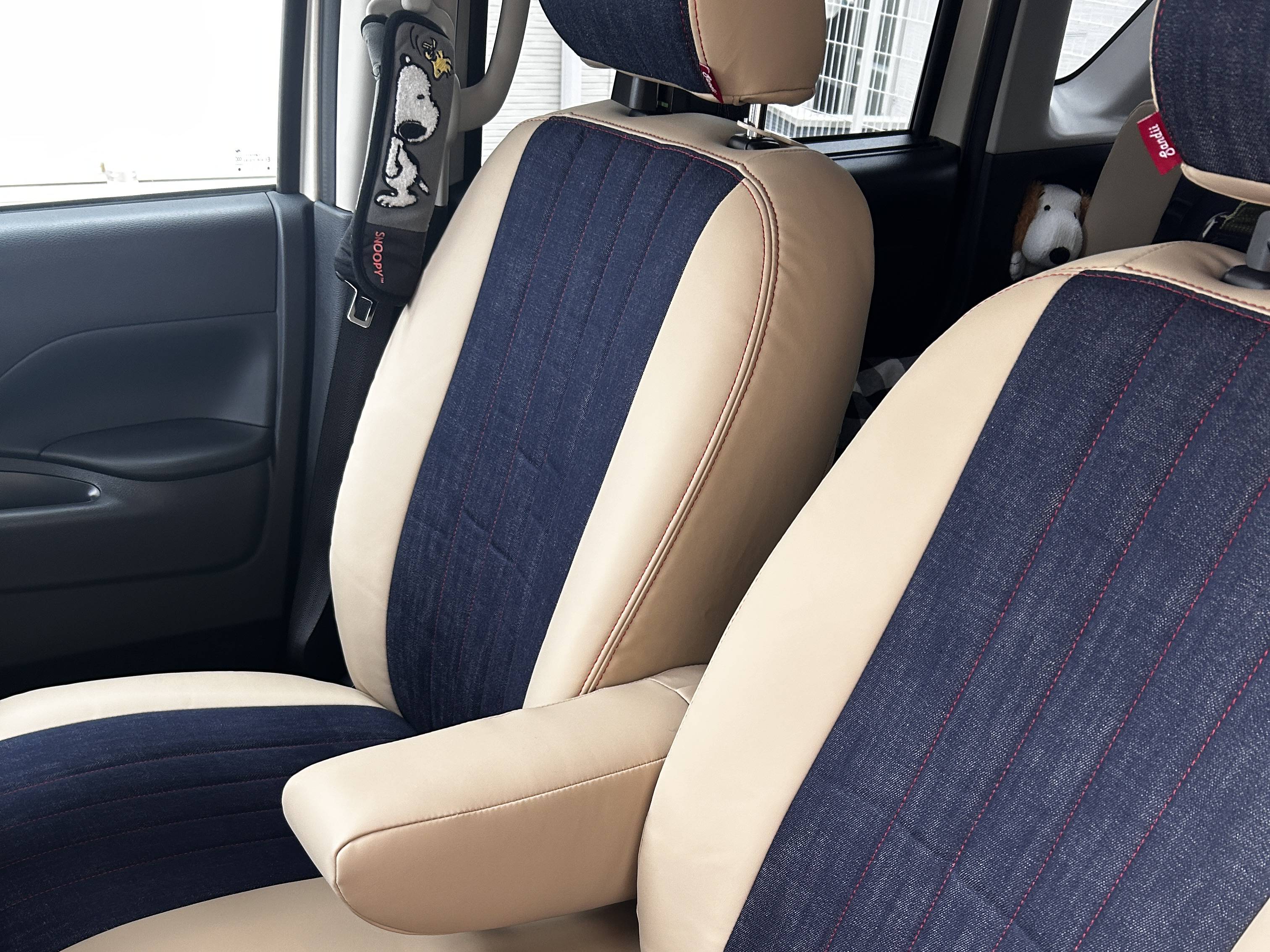 【装着写真】デリカミニ Sandiiデニムサンド シートカバー [品番:MI0614-02]