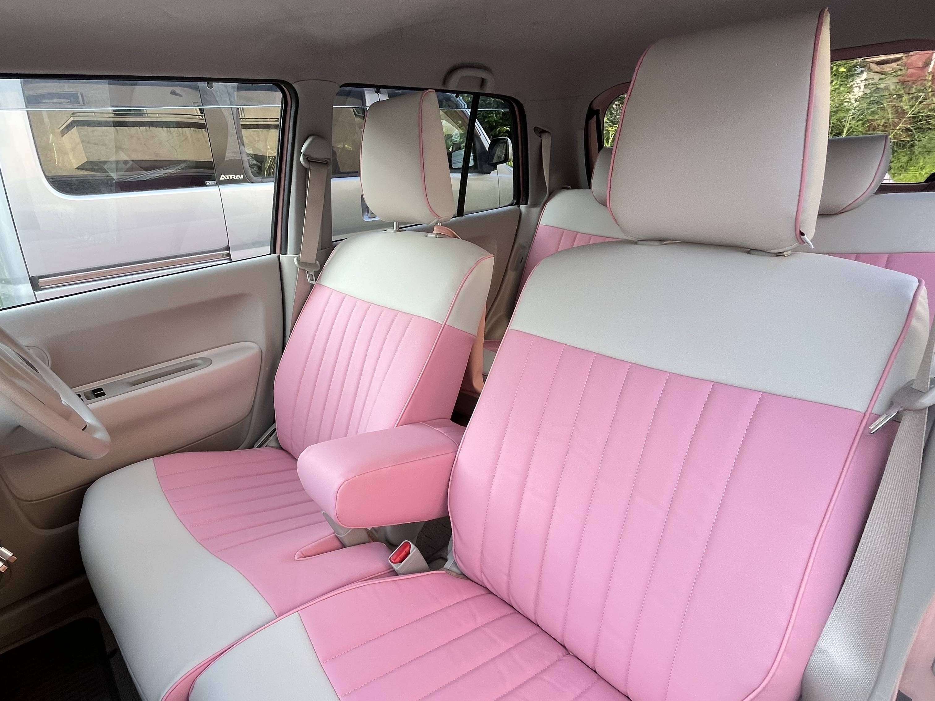 【装着写真】ラパン Sandiiマカロン シートカバー [品番:S0120-04]