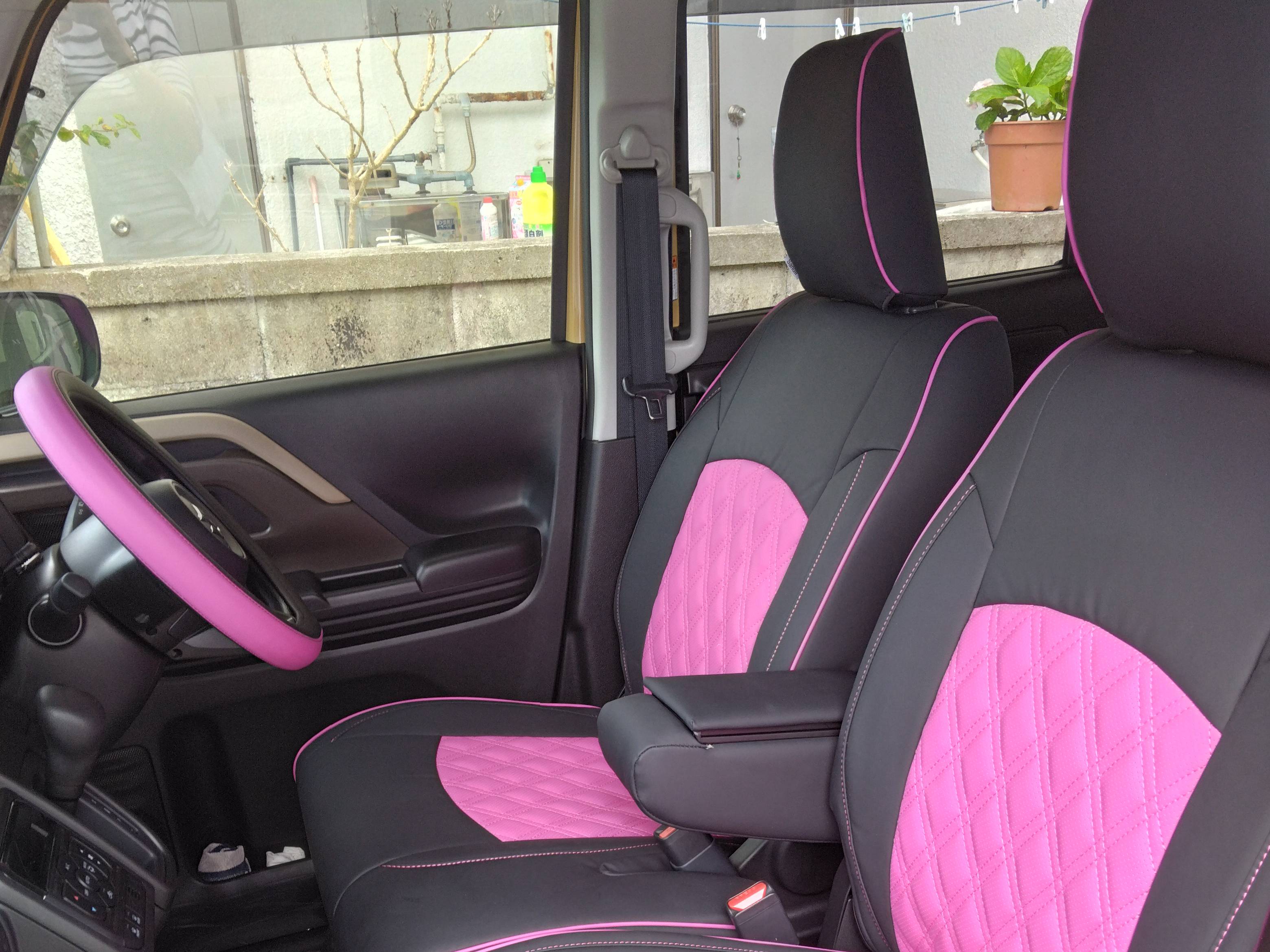 【装着写真】スペーシア Sandiiドルチェ シートカバー [品番:S0361-09]