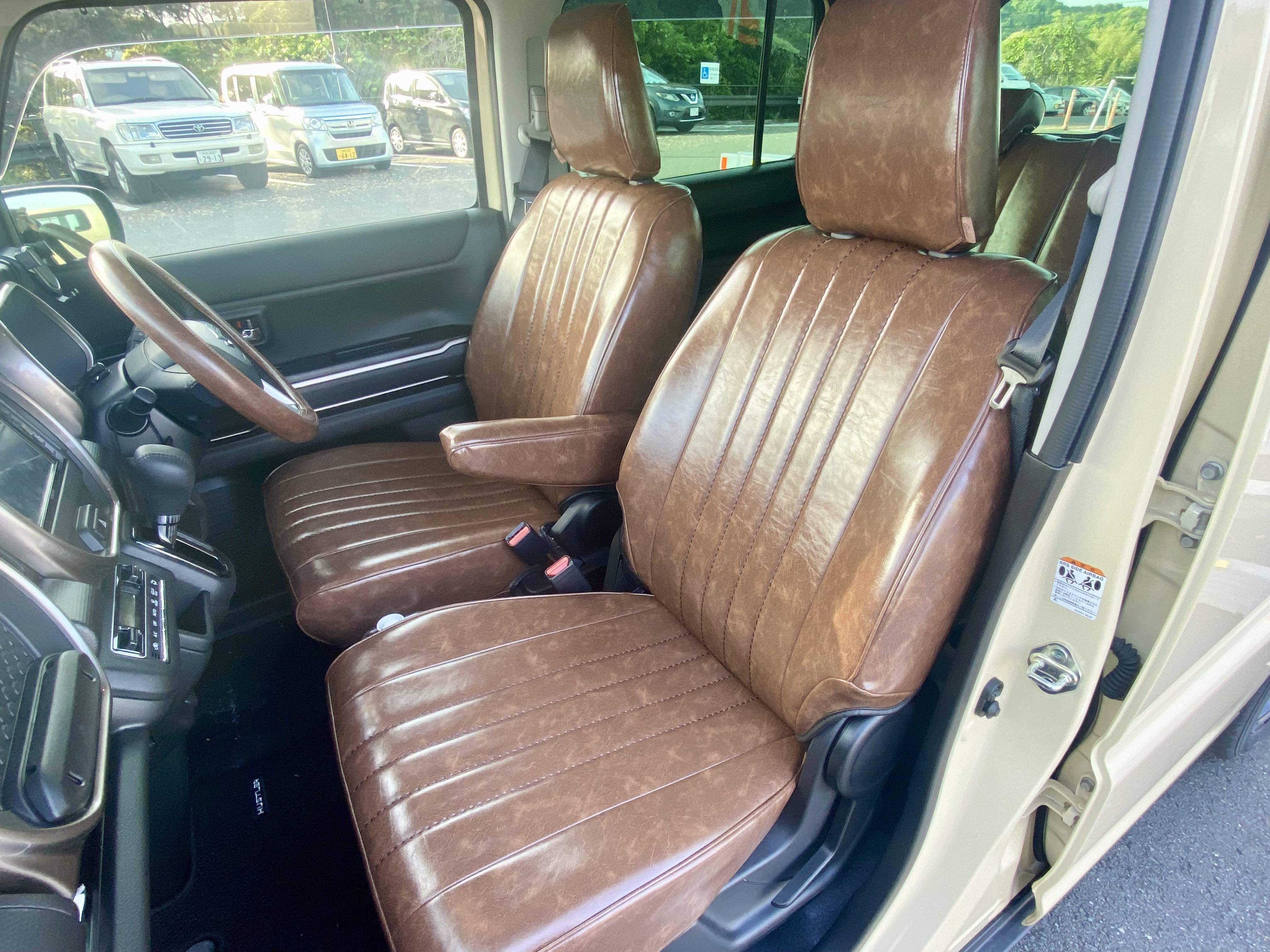 【装着写真】ハスラー Sandiiオールドカヌレ シートカバー [品番:S0360-04]