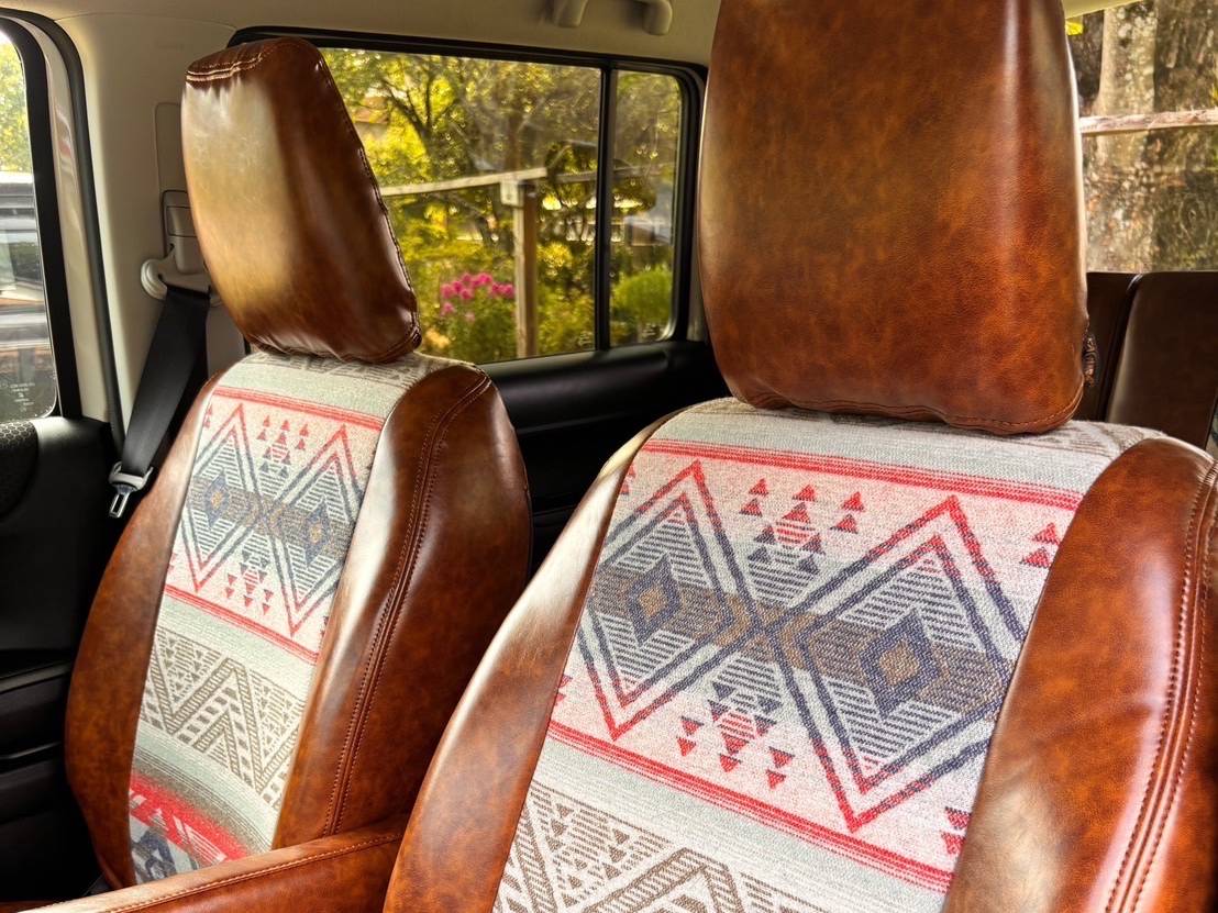 【装着写真】ハスラー Sandiiカチナ シートカバー [品番:S0360-06]