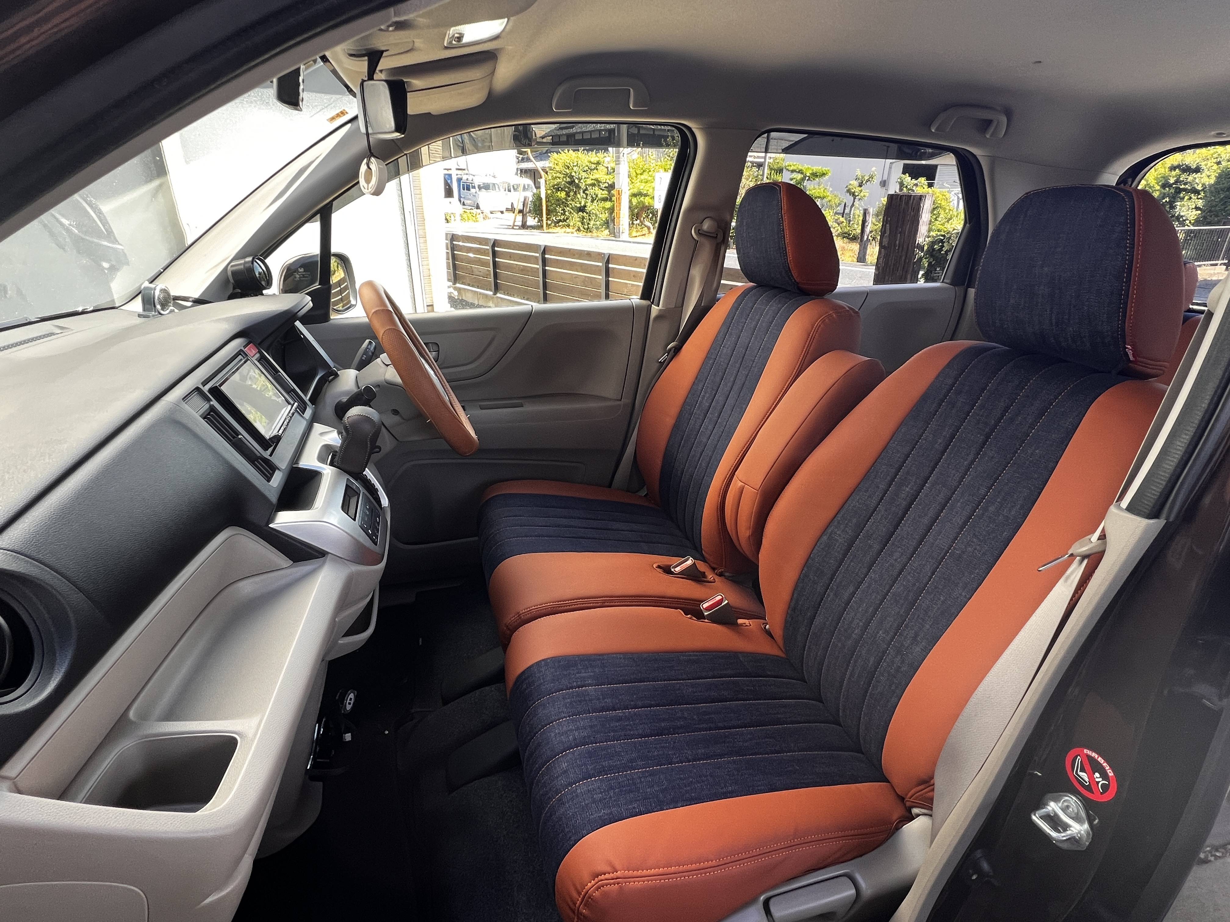 【装着写真】N-WGN Sandiiデニムサンド シートカバー [品番:H0375-02]