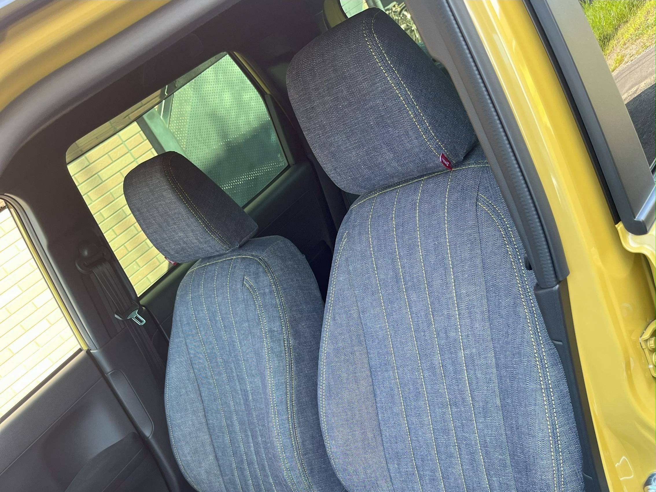 【装着写真】N-ONE Sandiiデニムロール シートカバー [品番:H0060-03]