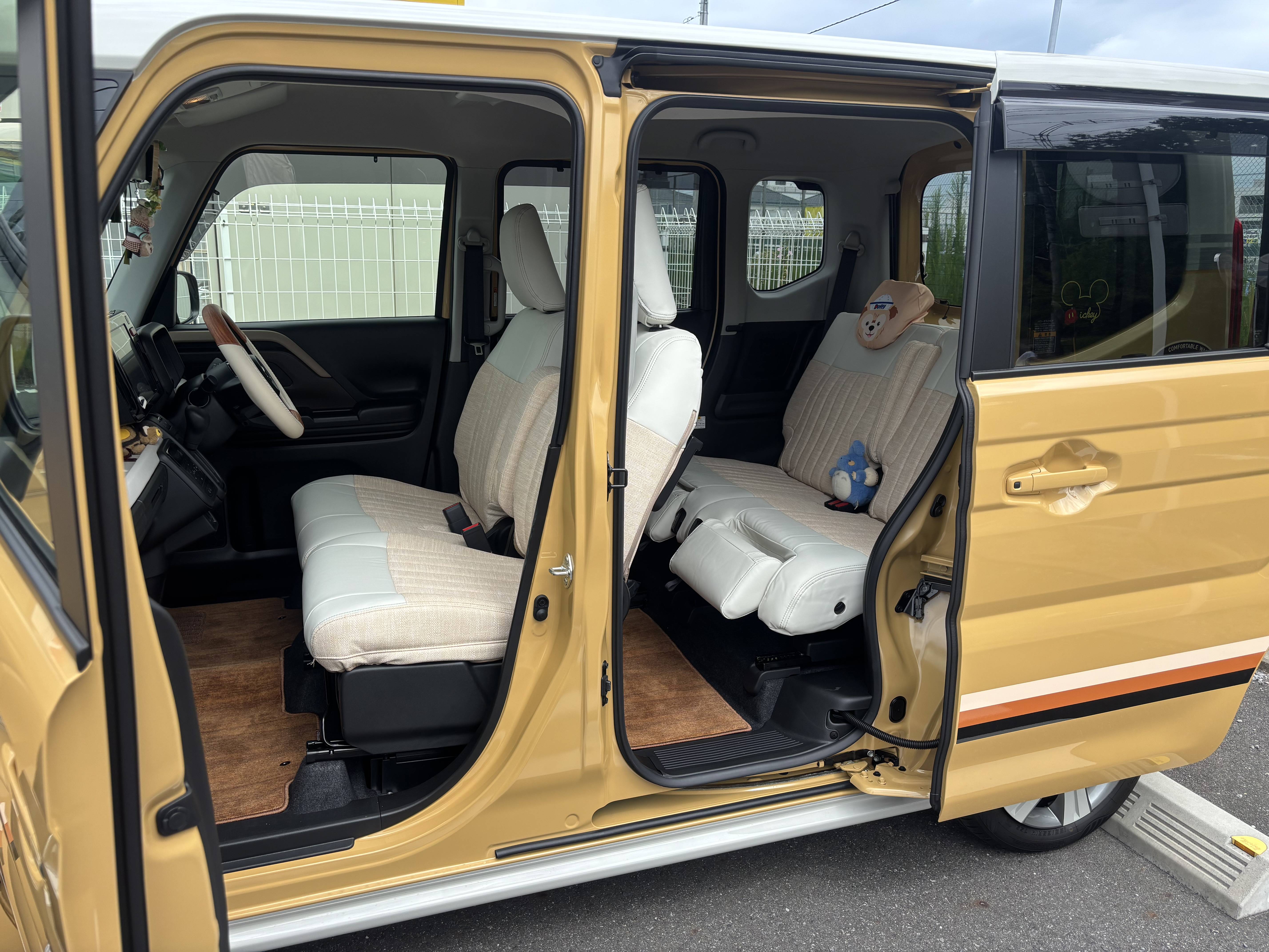 【装着写真】スペーシア Sandiiビスキュイ シートカバー [品番:S0361-09]