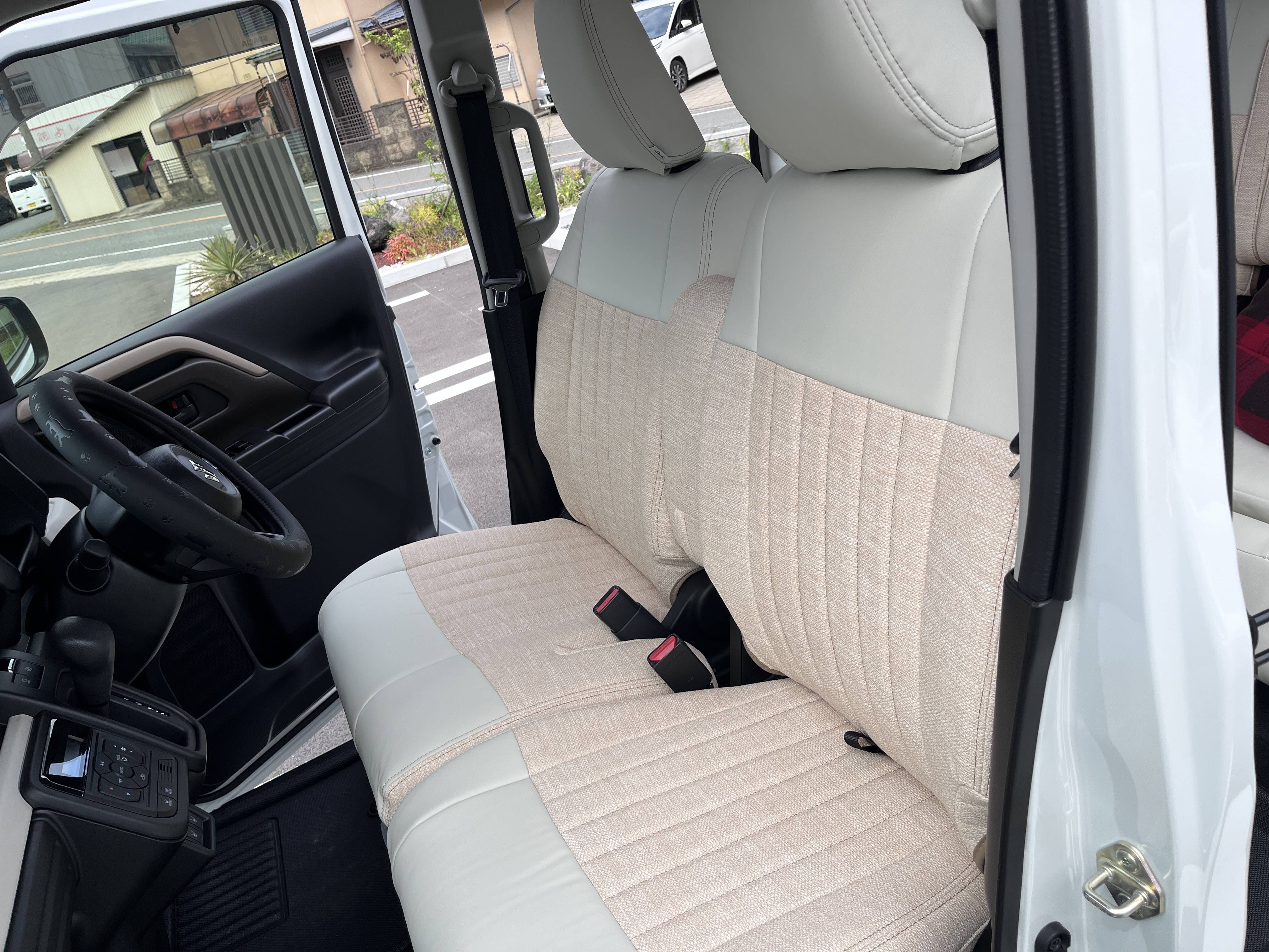 【装着写真】スペーシア Sandiiビスキュイ シートカバー [品番:S0361-09]