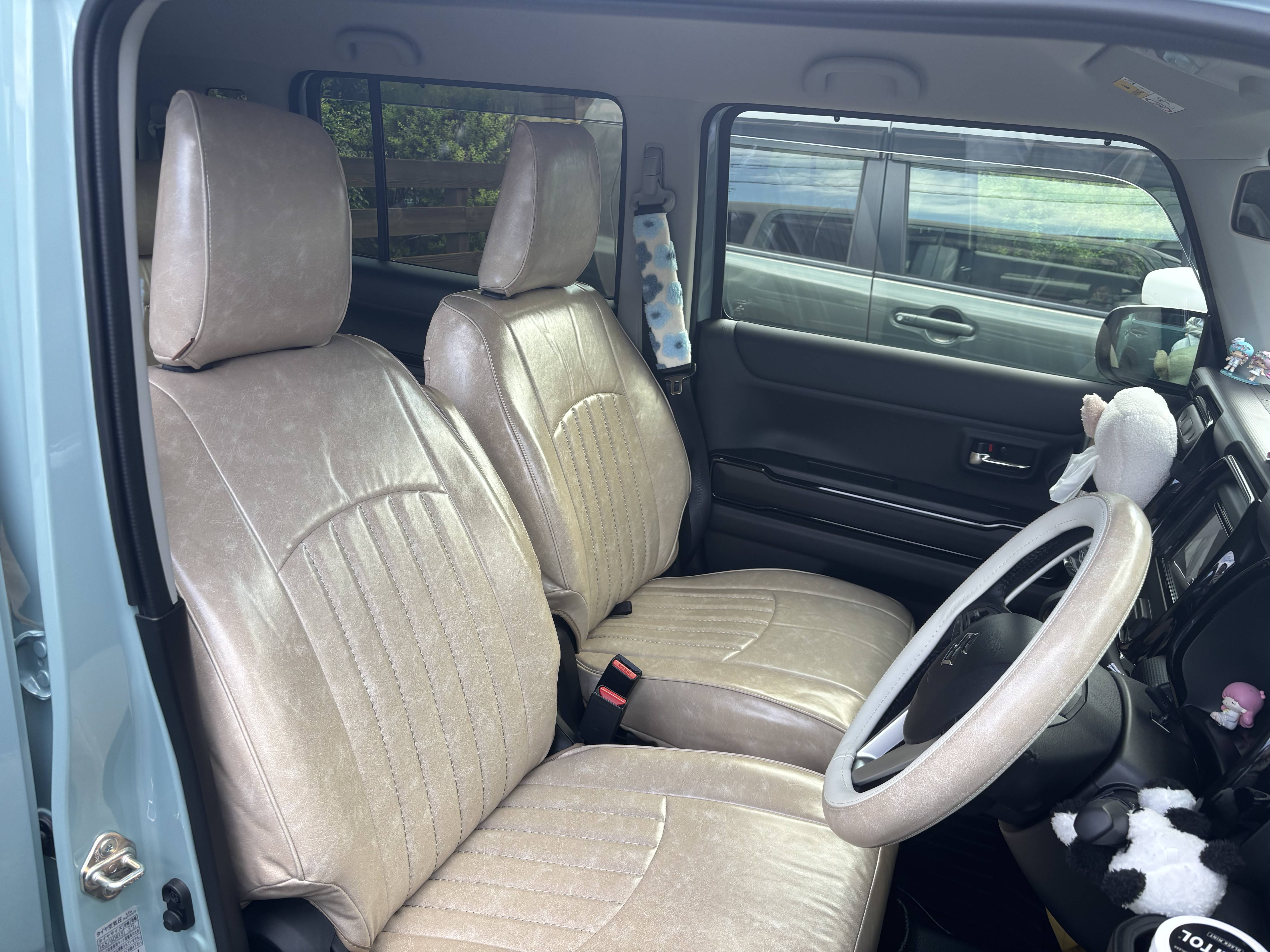 【装着写真】ハスラー Sandiiカヌレ シートカバー [品番:S0360-06]