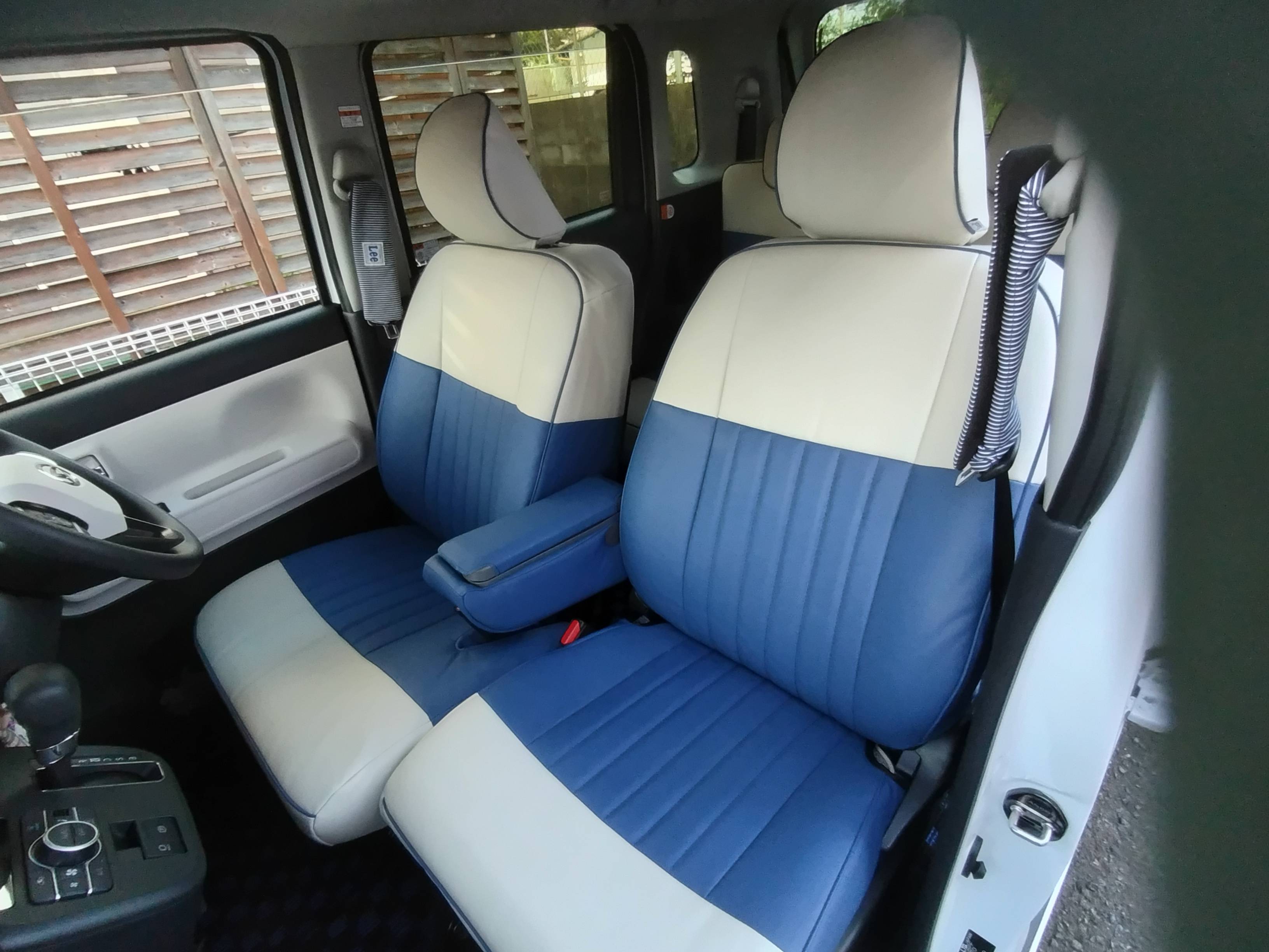 【装着写真】ムーブキャンパス Sandiiマカロン シートカバー [品番:D0488-02]