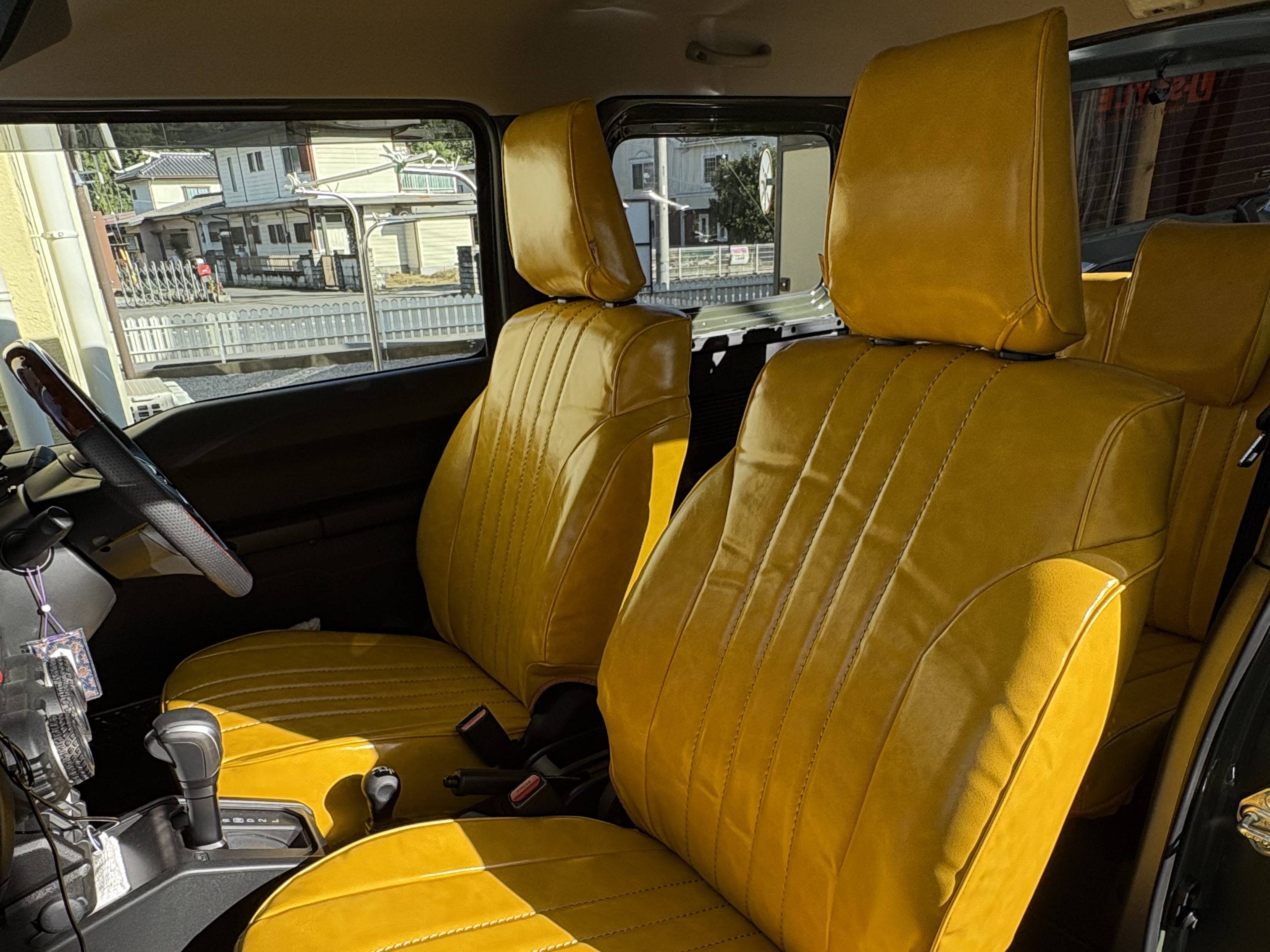 【装着写真】ジムニー Sandiiオールドカヌレ シートカバー [品番:S0113-02]