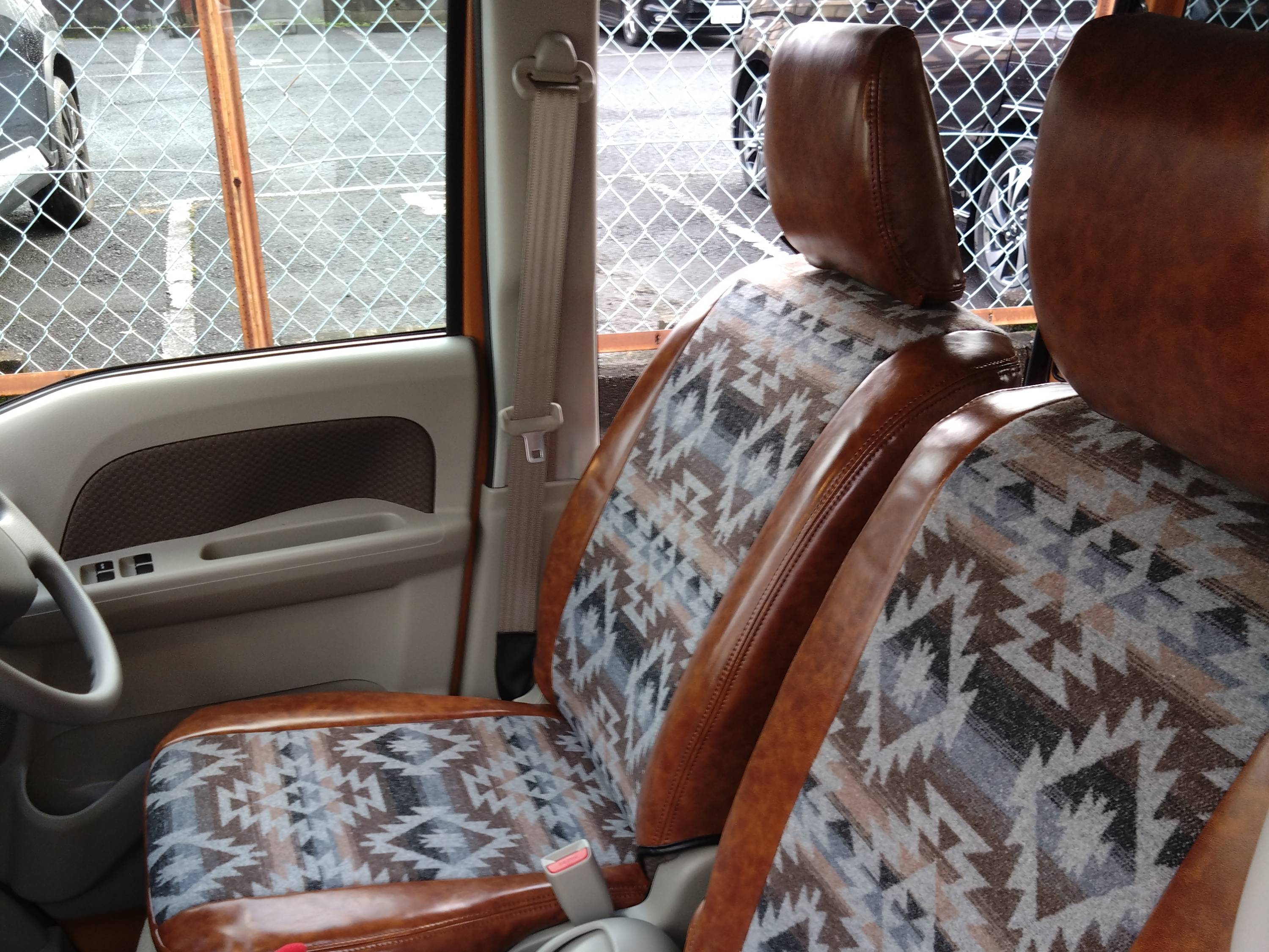 【装着写真】エブリイバン Sandiiカチナ シートカバー [品番:S0111-10]